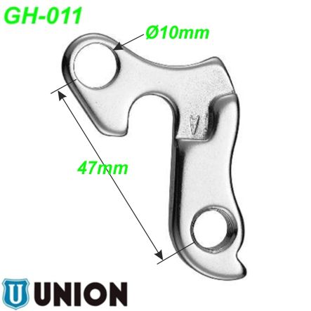 Ausfallende Schaltauge GH-011 Union Maewi 4Ever BMC Merida Trek Wheeler