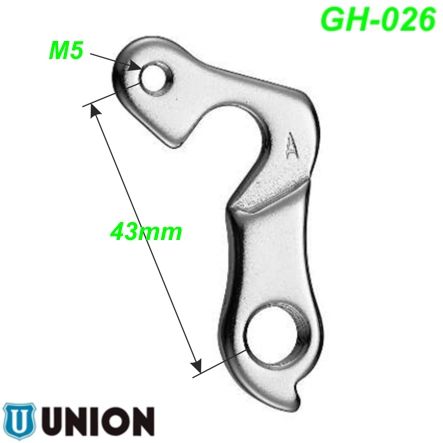 Ausfallende Schaltauge GH-026 Union Marwi Wheeler Haibike Sinus Winora Hercules Staiger Epple