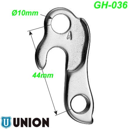Ausfallende Schaltauge GH-036 Union Marwi Haibike Merida Raleigh Corratec Focus