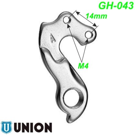Ausfallende Schaltauge GH-043 Union Marwi Canyon Centurion Focus Kalkhoff Kettler Kona Marin 53.8