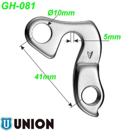Ausfallende Schaltauge GH-081 Union Marwi Bergamont BH Bulls Cube Haibike Norco Raleigh Simplon