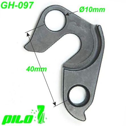 Ausfallende Schaltauge GH-097 CNC Pilo Corratec Redline