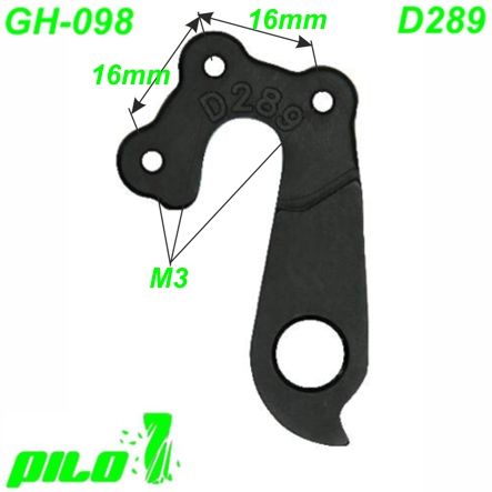 Ausfallende Schaltauge GH-098 CNC Pilo D289 KTM