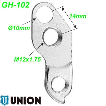 Ausfallende Schaltauge GH-102 Union Marwi Various Brands