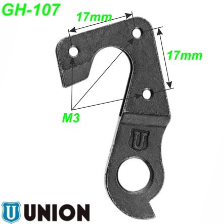 Ausfallende Schaltauge GH-107 Union Marwi Ghost KTM Stevens Stöckli