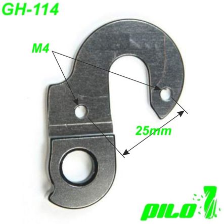 Ausfallende Schaltauge GH-114 CNC Pilo Bulls Canyon Ghost Kalkhoff KTM Marin Merida
