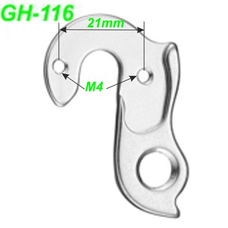 Ausfallende Schaltauge GH-116 Union Marwi BMC Haibike Hercules Wheeler  Kona Marin Sinus Staiger