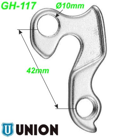 Ausfallende Schaltauge GH-117 Union Marwi 4Ever Felt GT Kellys Stevens Wheeler Trek Univega