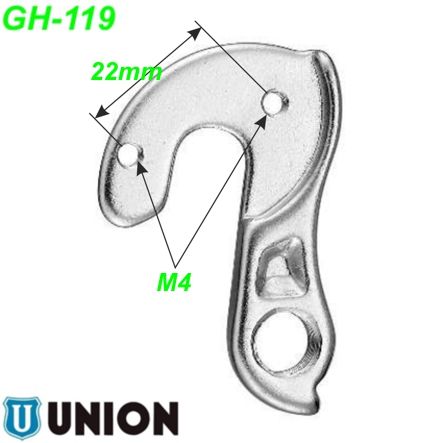 Ausfallende Schaltauge GH-119 Union Marwi Bulls Corratec Hercules Sinus Staiger Winora