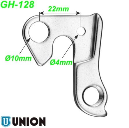 Ausfallende Schaltauge GH-128 Union Marwi Bergamont Merida Univega Haibike