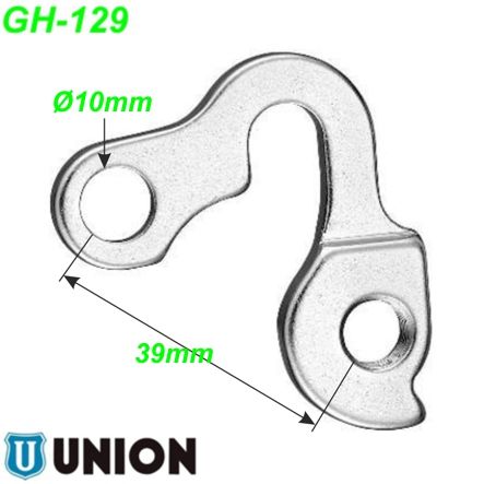 Ausfallende Schaltauge GH-129 Union Marwi Bergamont Focus Kalkhoff Raleigh Univega