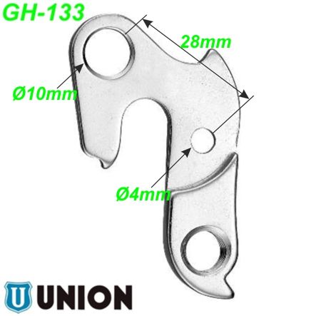 Ausfallende Schaltauge GH-133 Union marwi Focus Kalhoff Marin Raleigh Stevens Trek Univega