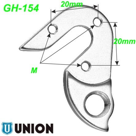 Ausfallende Schaltauge GH-154 Union Marwi K2 Motobecane Raleigh Ridley Simplon Stevens Tirreno