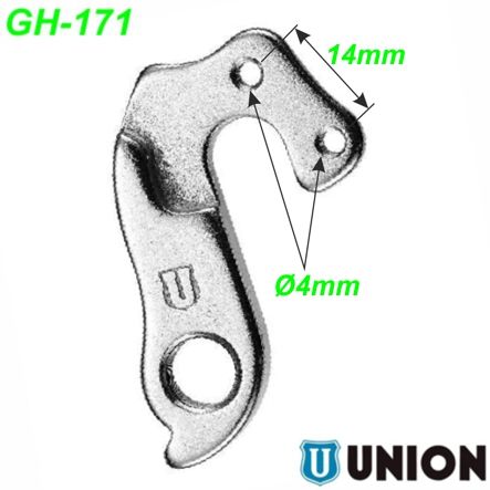 Ausfallende Schaltauge GH-171 Union Marwi Ghost Lochabst. 14 mm