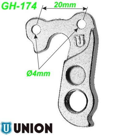 Ausfallende Schaltauge GH-174 Union Marwi Ghost Haibike Hercules Winora
