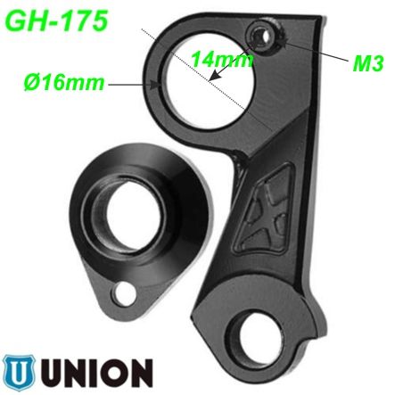 Ausfallende Schaltauge GH-175 Union Marwi Cube
