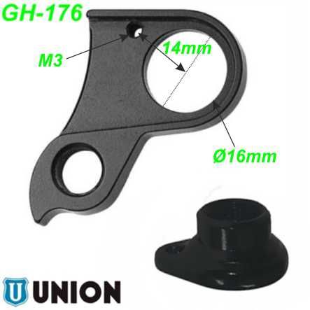 Ausfallende Schaltauge GH-176 M12x1.25 Union Marwi Cube