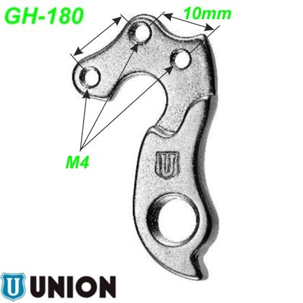 Ausfallende Schaltauge GH-180 Union Marwi Kuota Stevens