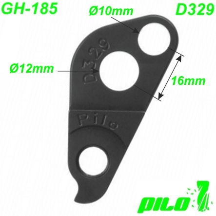 Ausfallende Schaltauge GH-185 Pilo D329 CNC Giant
