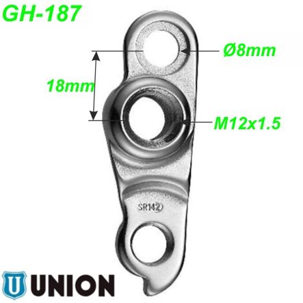 Ausfallende Schaltauge GH-187 Union Marwi Fantic
