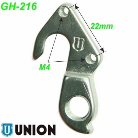 Ausfallende Schaltauge GH-216 Union Marwi Focus Lochabstand 22 mm