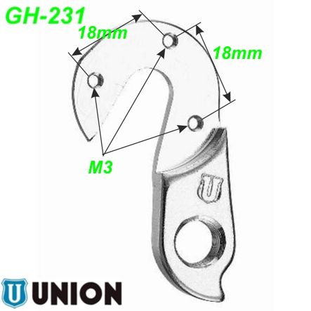 Ausfallende Schaltauge GH-231 Union Marwi Pinarello