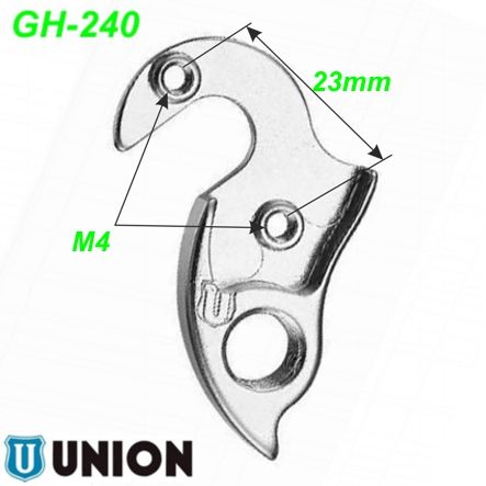 Ausfallende Schaltauge GH-240 Union Marwi Centurion Merida Wilier
