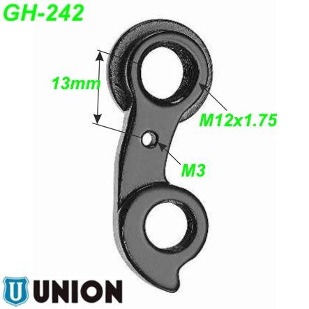 Ausfallende Schaltauge GH-242 Union Marwi B Twin GT Bicycles Haibike Mongoose