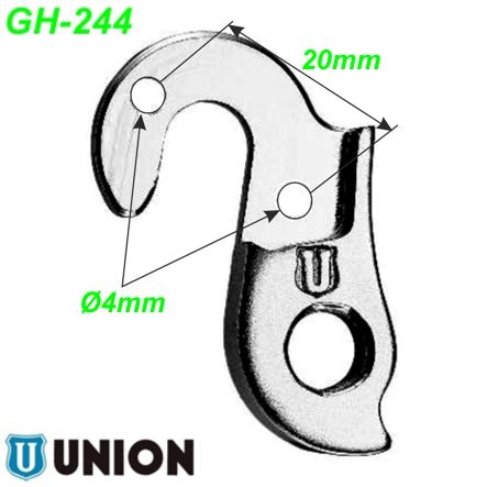 Ausfallende Schaltauge GH-244 Union Marwi Bulls Focus Raleigh