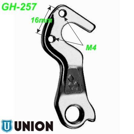 Ausfallende Schaltauge GH-257 Union Marwi Cube