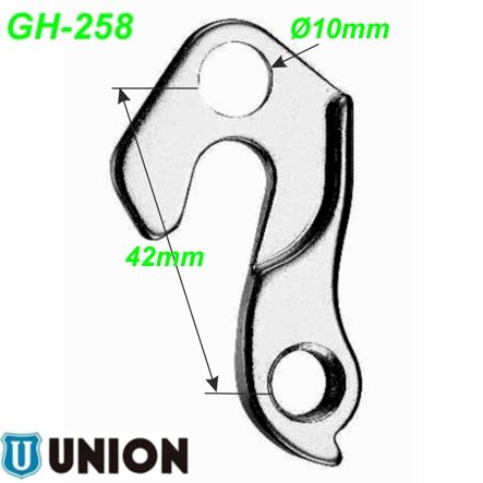 Ausfallende Schaltauge GH-258 Union Marwi Corratec Stevens