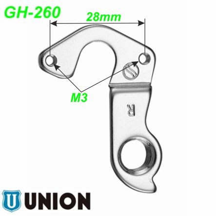 Ausfallende Schaltauge GH-260 Union Marwi Bulls Cannondale