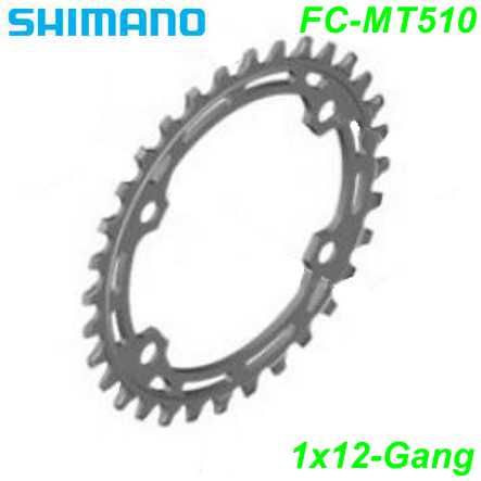 Shimano Kettenblatt 1x12-G. FC-MT510 30 Z. Ø 96 Single schwarz
