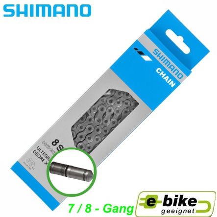 Shimano Kette E-Bike 7/8-G. CN-HG71 138 Glieder Box Shimano Steps