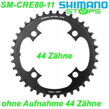Shimano Steps Kettenblatt SM-CRE80-11 44 Zähne o. Aufnahme Trekking Ø 104 mm