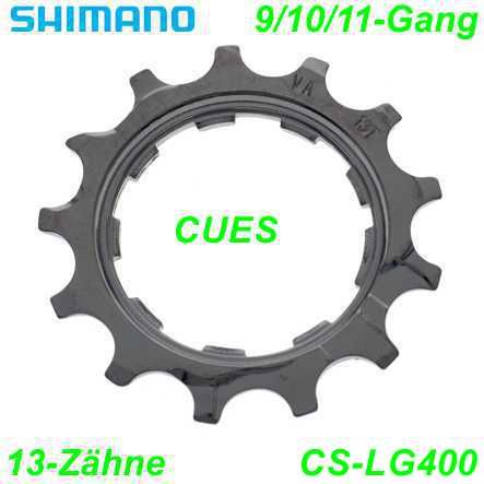 Shimano Kassettenritzel 9-G. 10-G. 11-G. CS-LG400 13 Zähne Y0RG9802T