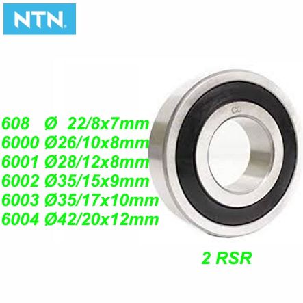 Mofa Kugellager Rillenkugellager 6001 2 RSR GN Ø 28/12x8 mm Grimeca Nabe