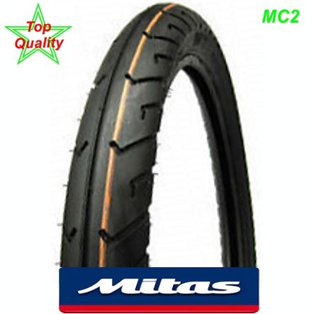 Mitas Mofa Pneu MC2 16x2.25 16x2 1/4 Slik  38J TT schwarz