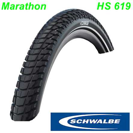 Schwalbe Reifen Marathon Plus Tour HS 619 28x2.00 50-622 sw-TwinS Refl.SG ADX E50