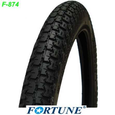 Fortune Mofa Pneu F-874 17x2.25 17x2 1/4 4PR schwarz