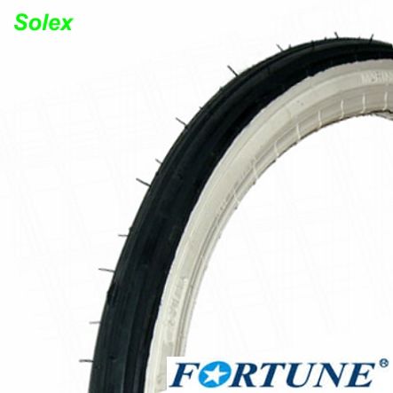 Fortune Mofa Pneu F-750 19x1.75 19x1 3/4 Solex Weisswand