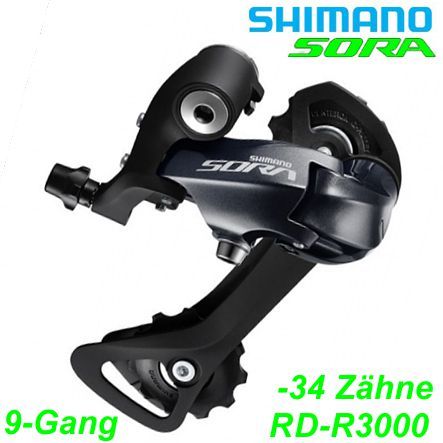 Shimano Wechsel 9-G. RD-R3000 Sora GS Direktmontage Box