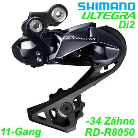 Shimano Wechsel 11-G. RD-R8050 Ultegra Di2 GS schwarz Direktmontage -34Zähne