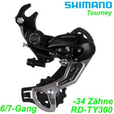 Shimano Wechsel 6/7-G. RD-TY300 Tourney  m. Halter