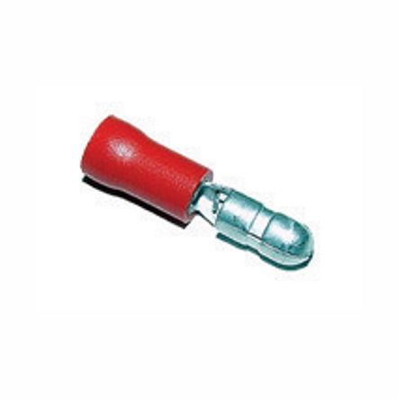 Rundstecker isoliert für Kabel bis 0.5-1.5 mm2 4mm
