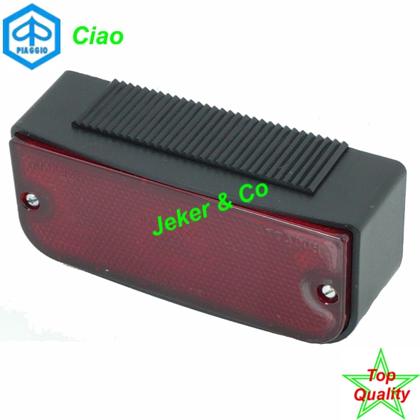 Mofa Rücklicht Piaggio Ciao PX schwarz Imitation