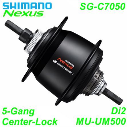 Shimano Getriebenabe Nexus Di2 5-G. SG-C7050 32-L schwarz Center-Lock