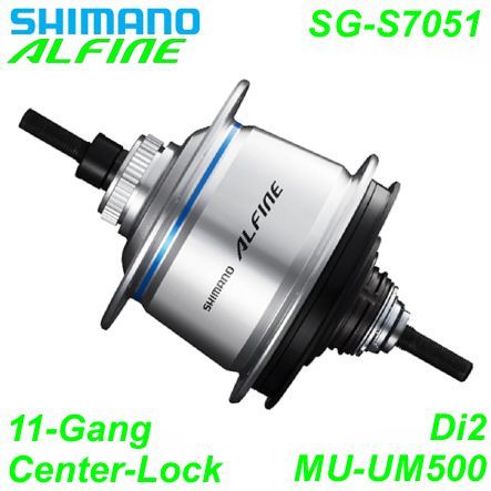 Shimano Getriebenabe Alfine 11-G. SG-C7051 32-L Center-Lock silber 135/187 mm
