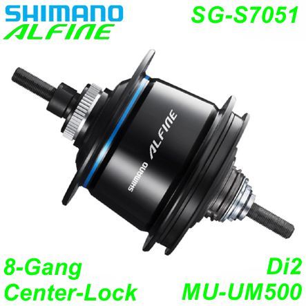 Shimano Getriebenabe Alfine 8-G. SG-C7051 32-L Center-Lock schwarz 135/187 mm