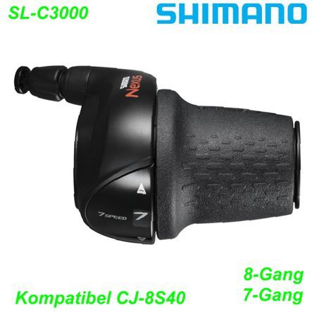 Shimano Schalthebel SL-C3000 Nexus rechts 7-G. Revoshift 1700mm CJ-NX40 schwarz